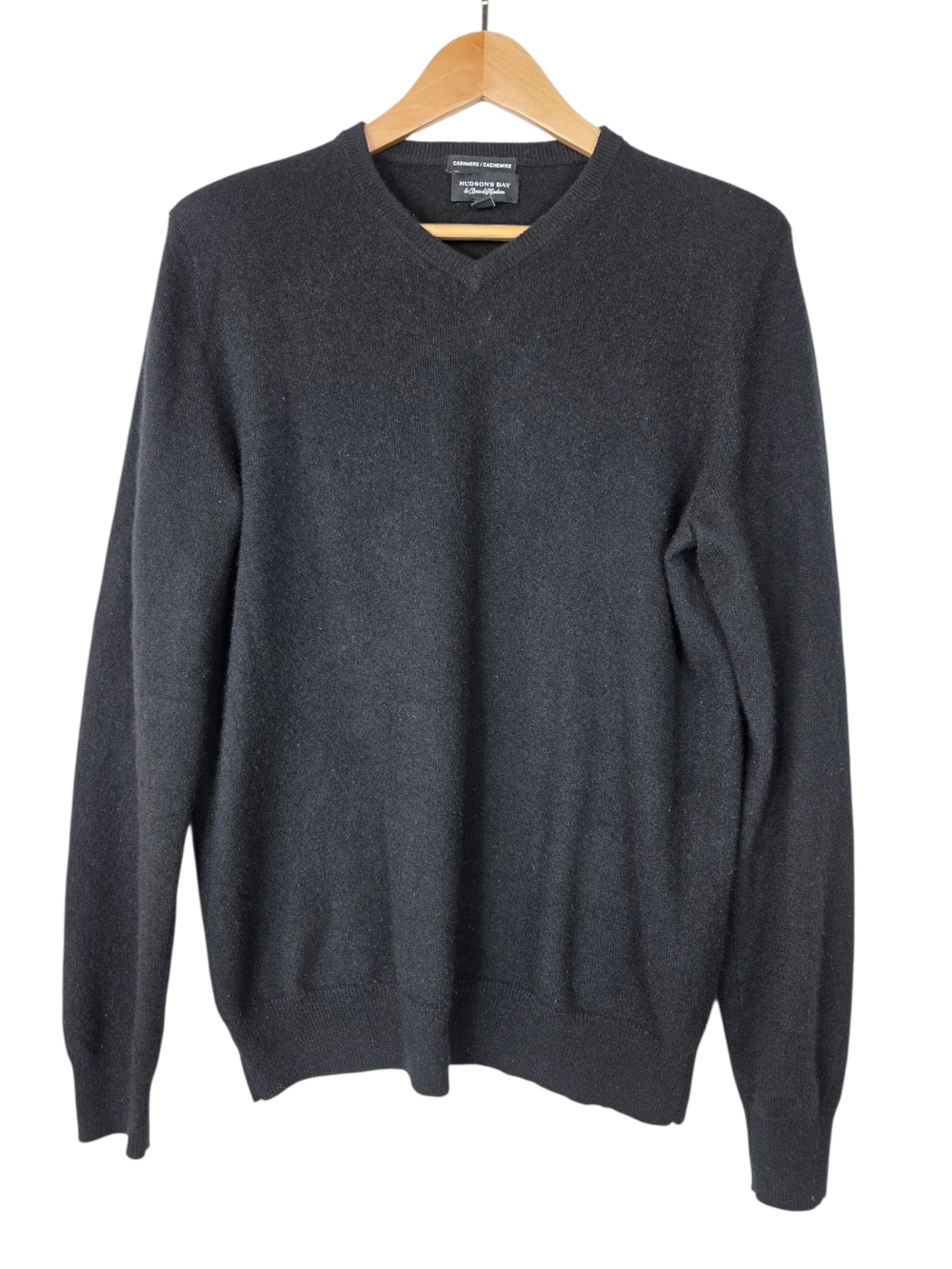 Men's V-Neck Sweater in Charcoal Gray - Classic Everyday Knit